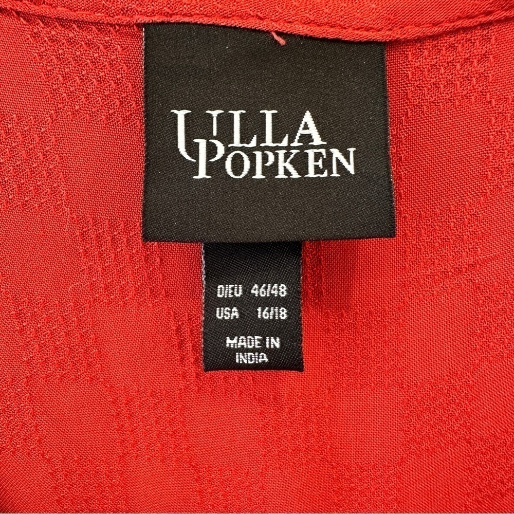 Ulla Popken Pheasant Red Blouse - Picture 4 of 6